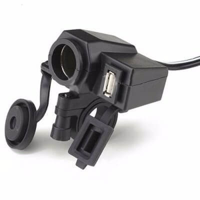 TECH Toma usb 12 volt Universal C/Abrazadera