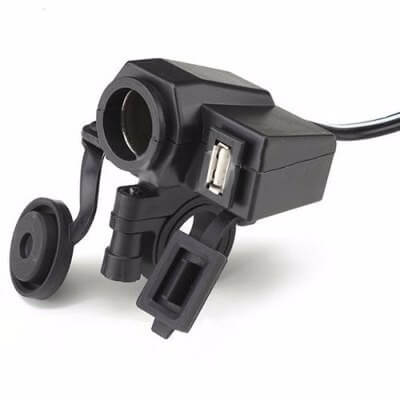 TECH Toma usb 12 volt Universal C/Abrazadera