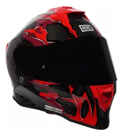 Origine Casco Dinamo Sz Titan Rojo-Negro brillante - Imagen 2