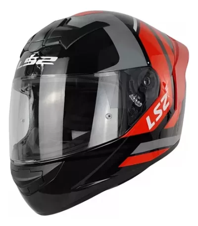 LS2 Casco FF 352 Rookie dow negro/rojo/gloss T L - Imagen 3