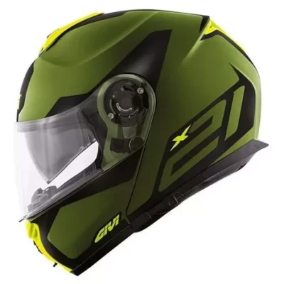 Givi Caso rebatible X21 challenger spirit - verde mate /amarillo T M