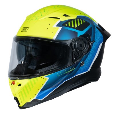 Origine Casco force Bunker Amarillo fluo - Azul