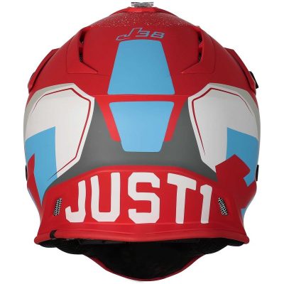 Just1 Casco Cross J38 KORNER azul rojo mate T L - Imagen 3