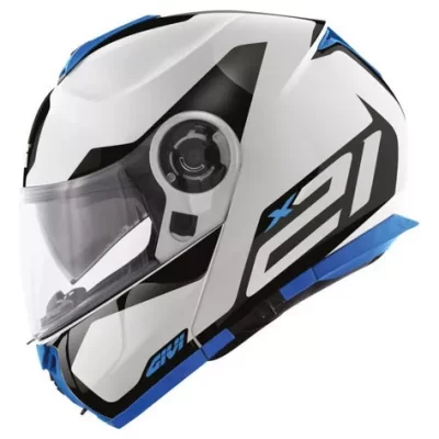 Givi Caso rebatible X21 challenger spirit banco/ azul T- XL