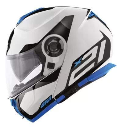 Givi Caso rebatible X21 challenger spirit banco/ azul T- XL