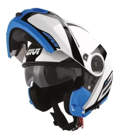 Givi Caso rebatible X21 challenger spirit banco/ azul T- XL - Imagen 3