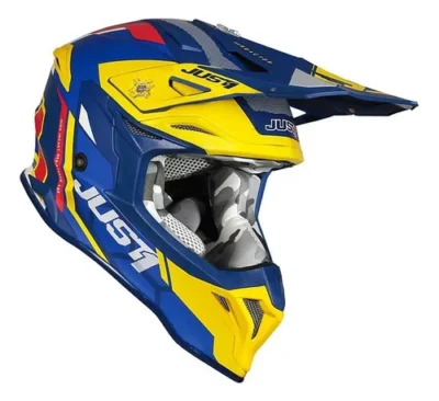 Just 1 Casco Just1 J39 Reactor Yellow Blue T M - Imagen 3