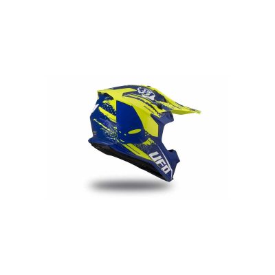 UFO Casco Intrepid azul amarillo fluo Talle M - Imagen 4