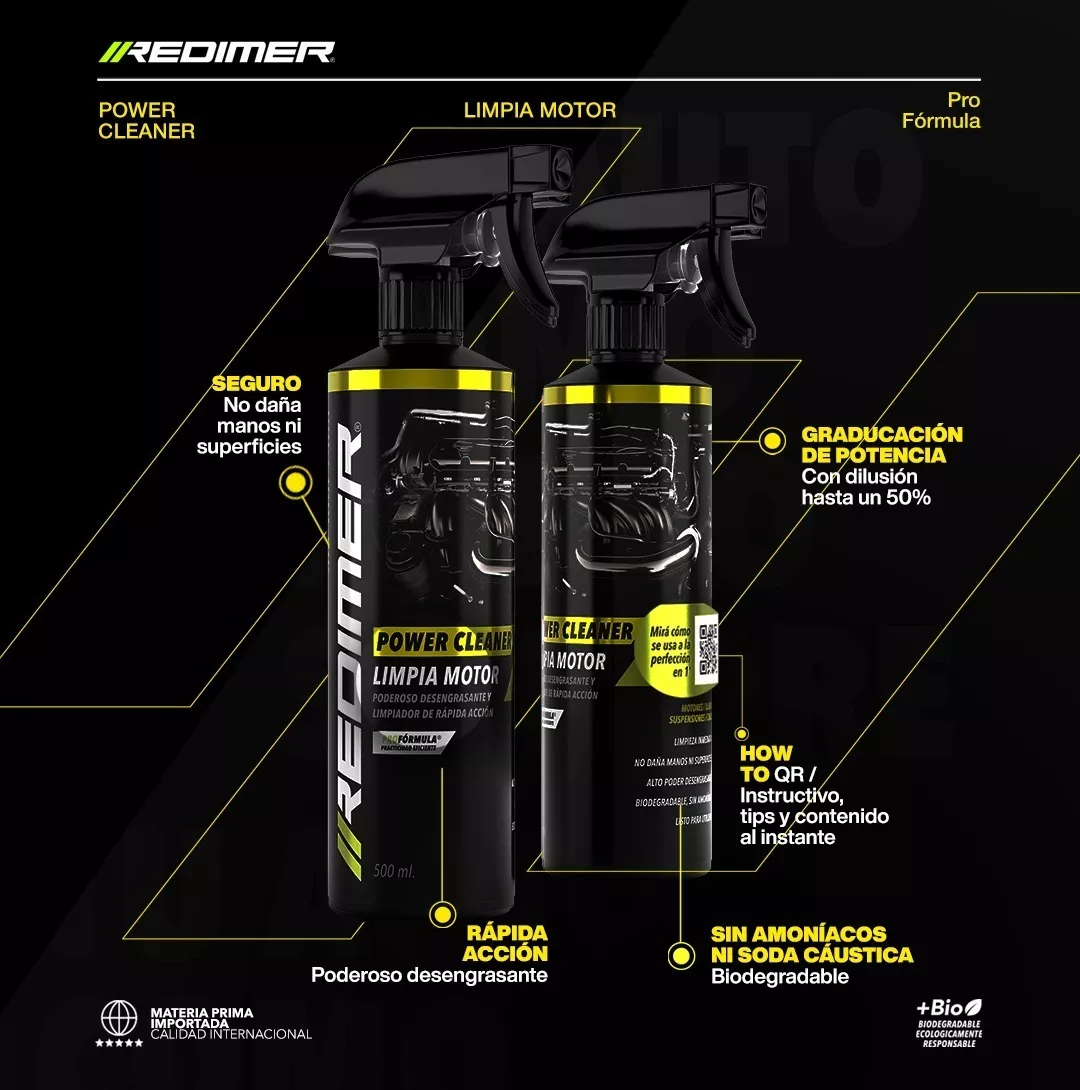 Redimer Desengrasante Limpia Motores Power Cleaner - Imagen 2