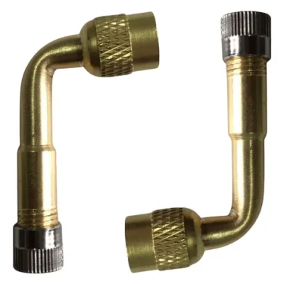 Pico Extensor Válvula Llantas 90 Grados Motos Scooter X2