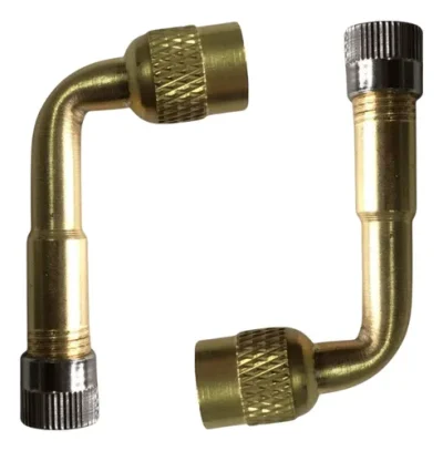 Pico Extensor Válvula Llantas 90 Grados Motos Scooter X2