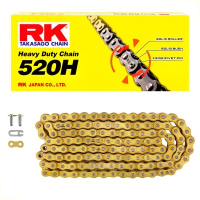 RK Cadena RK 520 H X 118L Reforzada Dorada