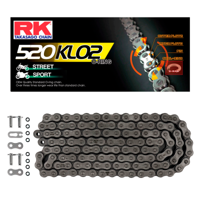 RK Cadena RK 520 KLO X 118L Oring negra