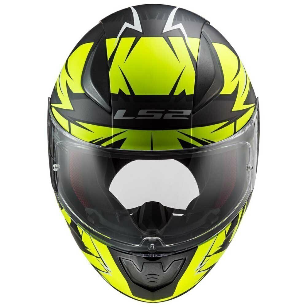 LS2 Casco FF353 Rapid Chrome amarillo/negro, talla L - Imagen 4