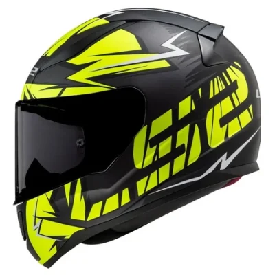 LS2 Casco FF353 Rapid Chrome amarillo/negro, talla L