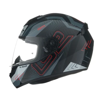 LS2 Casco 352 Rookie Garr Negro / Rojo Mate T XL - Imagen 6