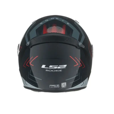 LS2 Casco 352 Rookie Garr Negro / Rojo Mate T XL - Imagen 3