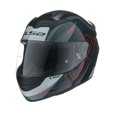 LS2 Casco 352 Rookie Garr Negro / Rojo Mate T XL