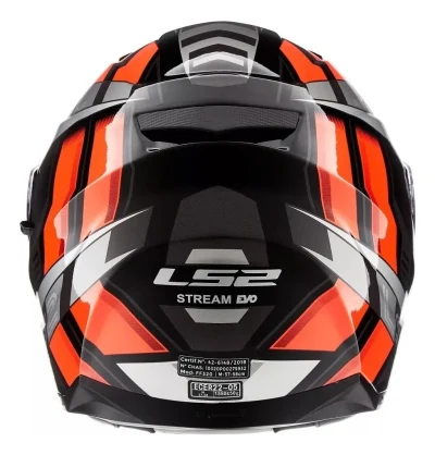 LS2 Casco Moto Ls2 320 Stream Evo Doble Visor rojo/negro Talle L - Imagen 2