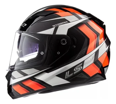 LS2 Casco Moto Ls2 320 Stream Evo Doble Visor rojo/negro Talle L