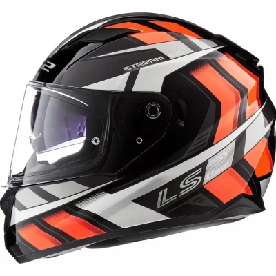 LS2 Casco Moto Ls2 320 Stream Evo Doble Visor rojo/negro Talle L