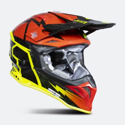 Just 1 Casco J39 Poseidon Negro/Rojo/Amarillo T L - Imagen 5