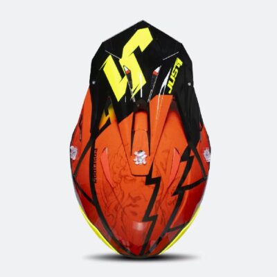 Just 1 Casco J39 Poseidon Negro/Rojo/Amarillo T L - Imagen 2