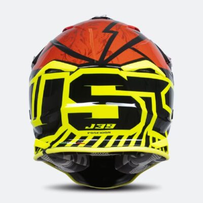 Just 1 Casco J39 Poseidon Negro/Rojo/Amarillo T L - Imagen 6