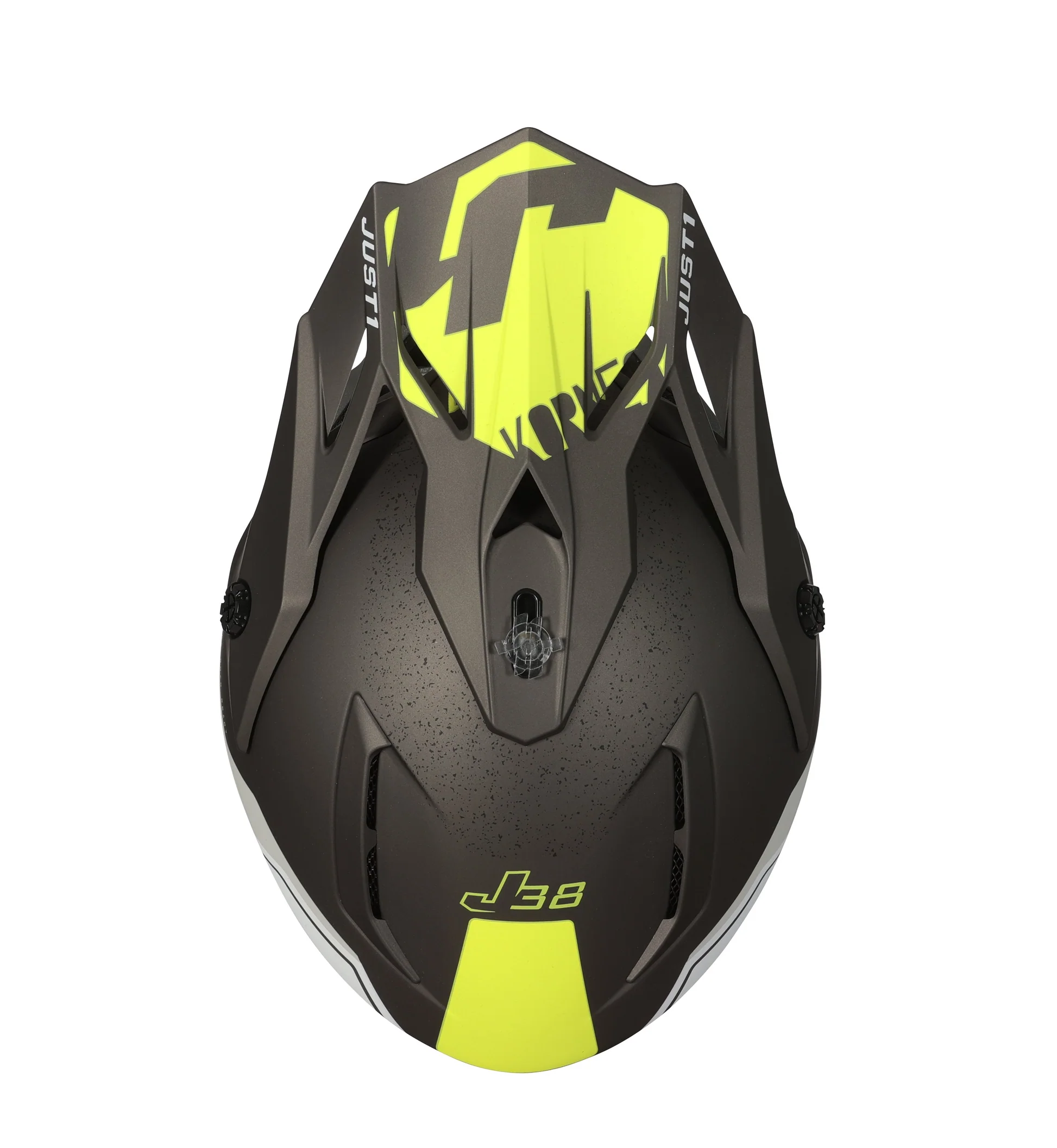 JUST 1 Casco J38 Korner Amarillo Fluo / Titanium Mate T L - Imagen 3
