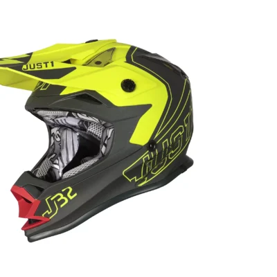 Just 1 Casco J32 Niño Vertigo gris/rojo/amarillo fluo