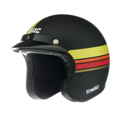 MAC Casco 181 Bowie Nine Grades Negro / Rojo Mate - Imagen 5