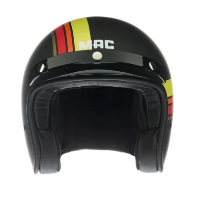 MAC Casco 181 Bowie Nine Grades Negro / Rojo Mate - Imagen 4