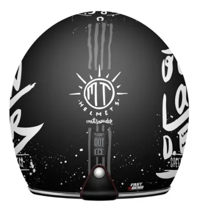 MT Casco LE MANS SV OUTLANDER Negro/Blanco mate Talle S - Imagen 2