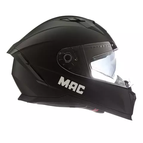 Mac Casco Integral 069 FORCE Solid Negro / Mate - Imagen 3