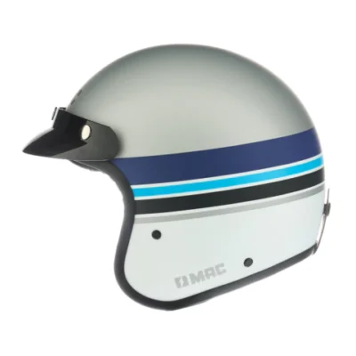 MAC Casco 181 Abierto Bowie nine grades blanco/azul T L