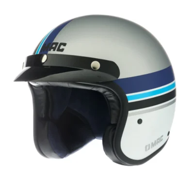 MAC Casco 181 Abierto Bowie nine grades blanco/azul T L - Imagen 5